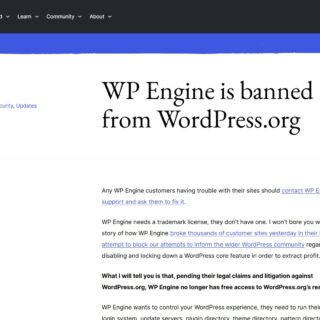 WP Engine 與 WordPress 官方爭議的分析