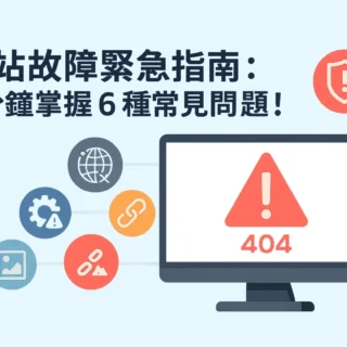網站故障緊急指南:1 分鐘掌握 6 種常見網站問題! 網站故障緊急指南:1 分鐘掌握 6 種常見網站問題!
